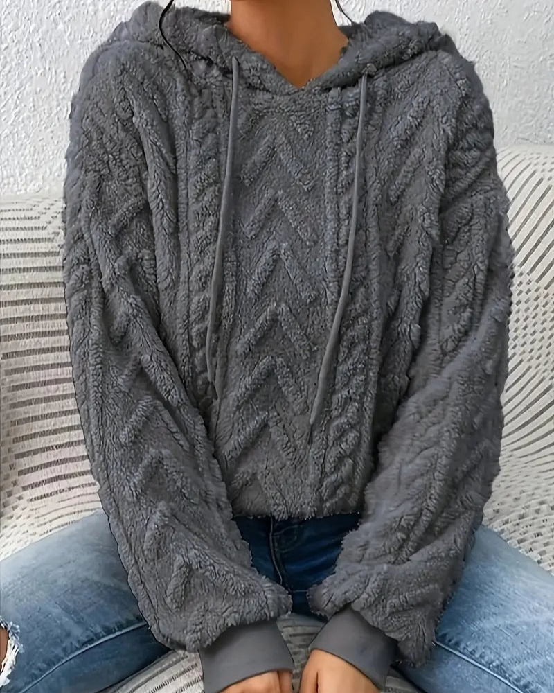 Moletom Sherpa Feminino com Capuz Bia