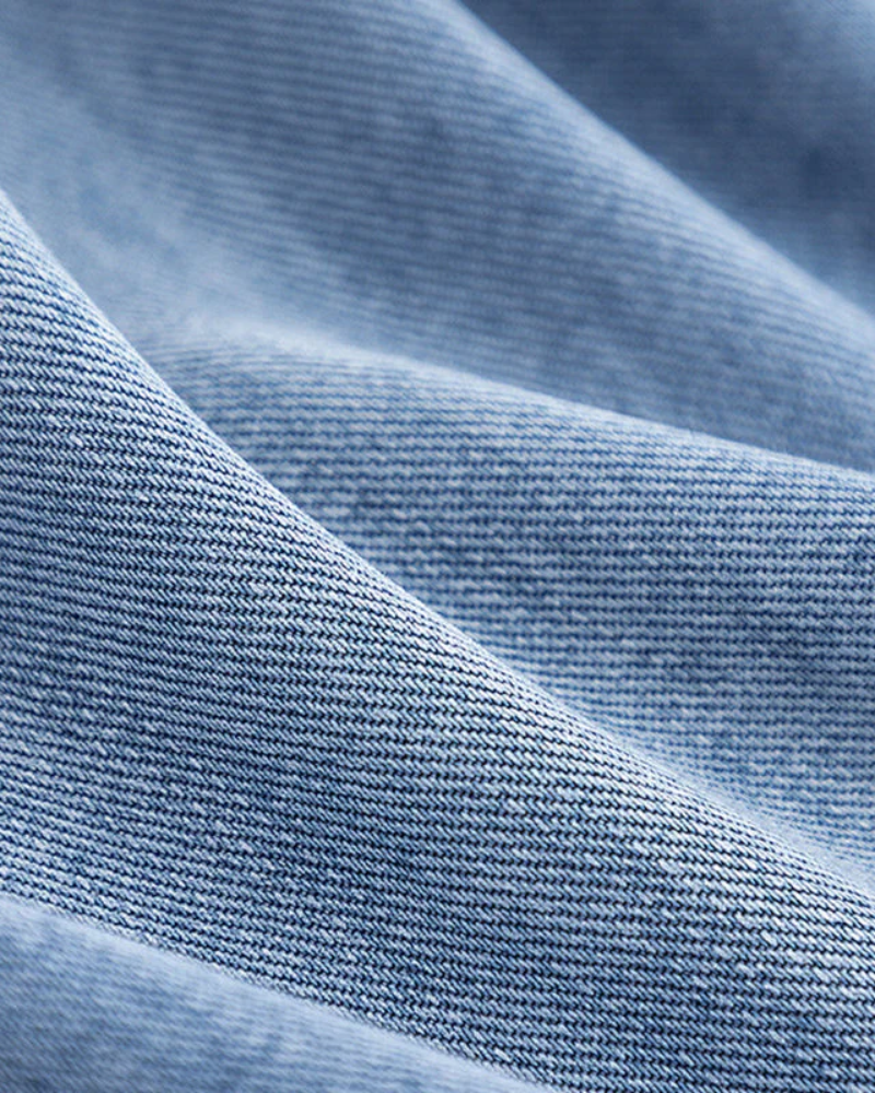 Sobretudo Feminino Bicolor Jeans e Suede Marina