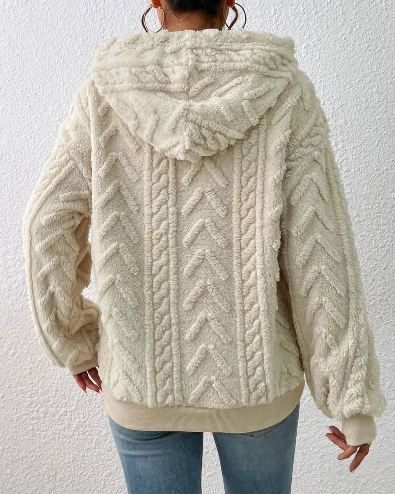 Moletom Sherpa Feminino com Capuz Bia