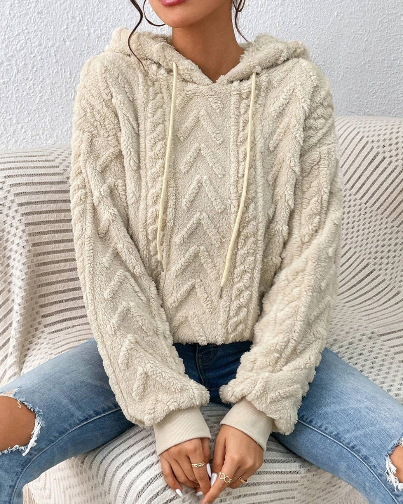 Moletom Sherpa Feminino com Capuz Bia