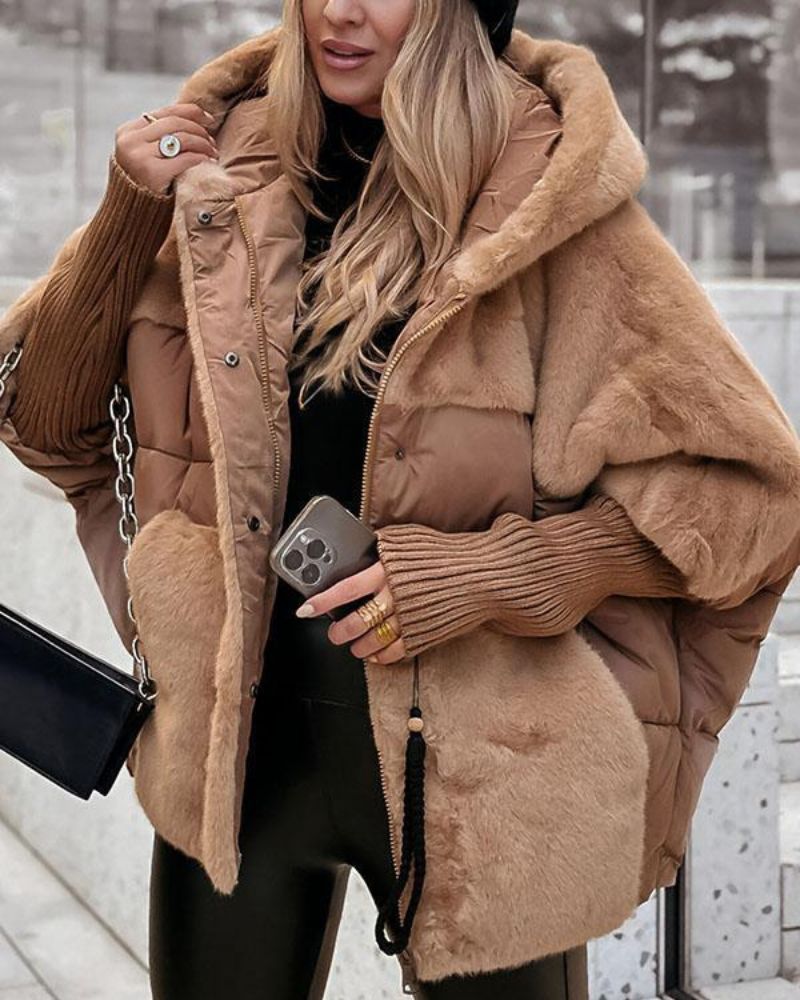 Jaqueta Feminina Puffer com Capuz Raina