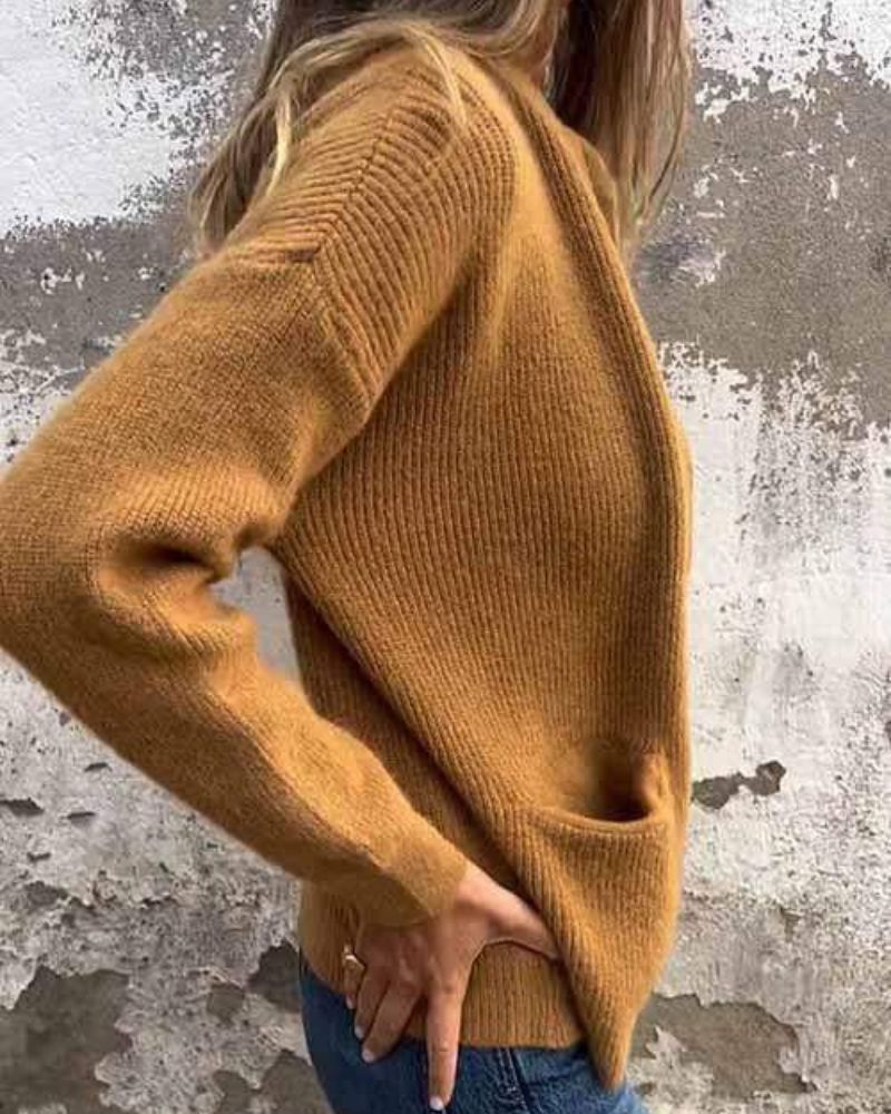 Cardigan Feminino de Tricô com Bolsos Quélia