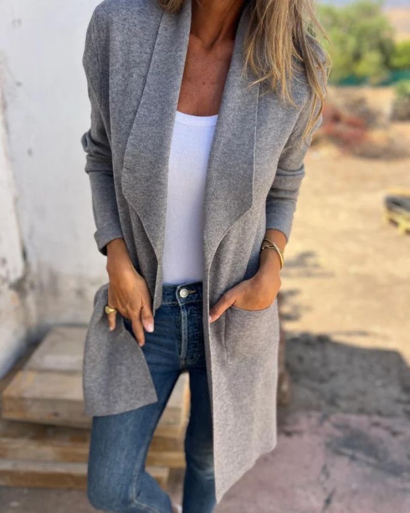 Casaco Feminino Leve Estilo Cardigan Egona