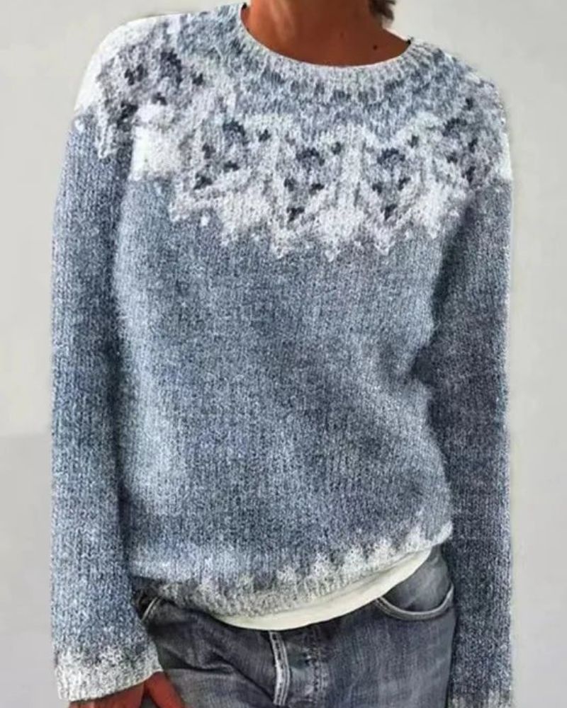 Suéter Feminino de Tricô Estilo Boho Fabíola