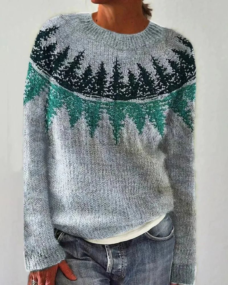 Suéter Feminino de Tricô Estilo Boho Fabíola