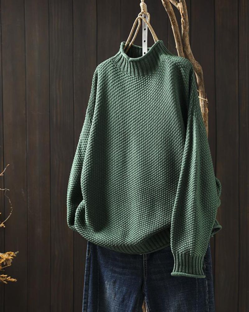 Suéter Feminino Oversized de Tricô Zilá