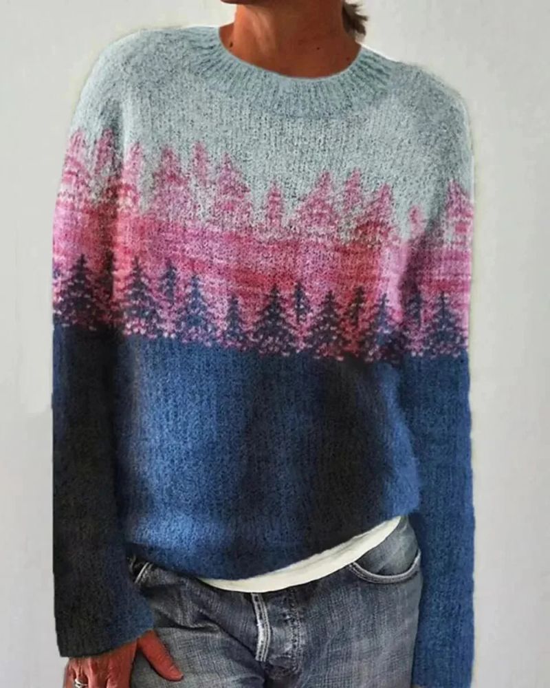 Suéter Feminino de Tricô Estilo Boho Fabíola