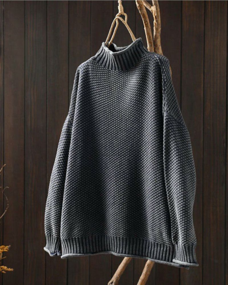 Suéter Feminino Oversized de Tricô Zilá