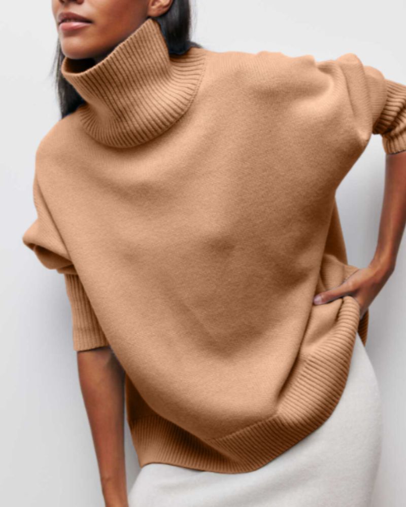 Blusa Feminina Oversized com Gola Alta Sabrina