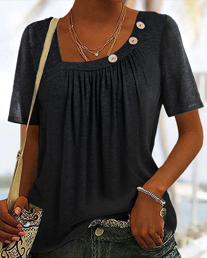 Camiseta cinza confortável de manga curta