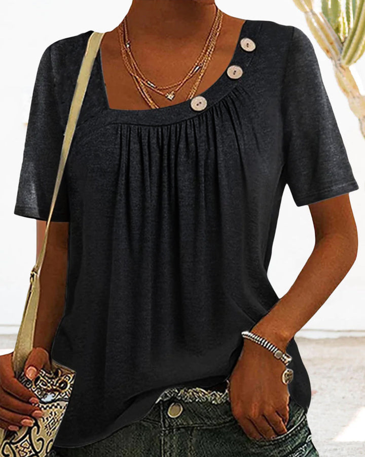 Camiseta cinza confortável de manga curta