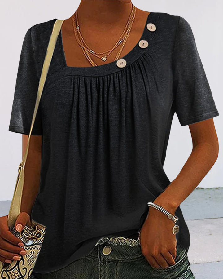 Camiseta cinza confortável de manga curta