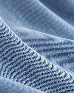 Sobretudo Feminino Bicolor Jeans e Suede Marina