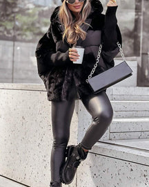 Jaqueta Feminina Puffer com Capuz Raina