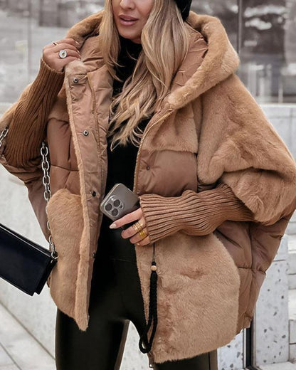 Jaqueta Feminina Puffer com Capuz Raina