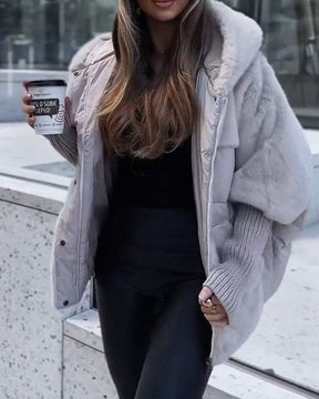 Jaqueta Feminina Puffer com Capuz Raina
