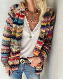 Cardigan Feminino de Tricô Artesanal Jaqueline