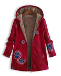 Parka Feminina Estampada com Forro de Pelúcia e Capuz Zoe