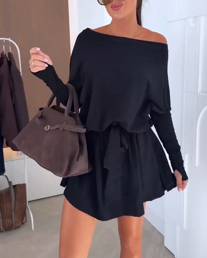 Vestido Mid Decote Ombros a Ombro Mia