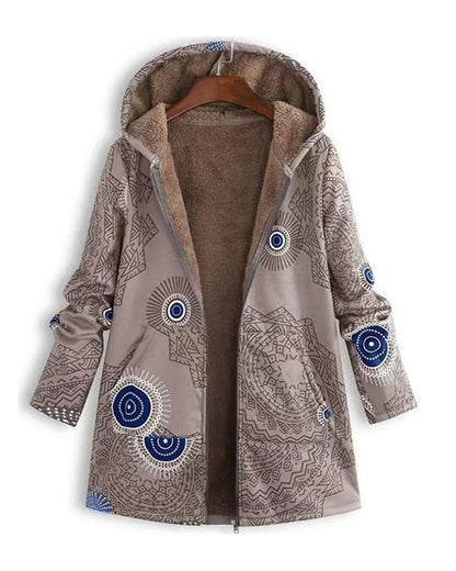Parka Feminina Estampada com Forro de Pelúcia e Capuz Zoe - 2