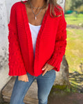 Cardigan Feminino de Tricô Artesanal Carol