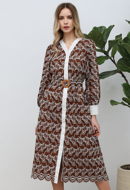 Vestido Feminino Longo Genilha - 8