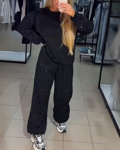 Conjunto Feminino de Moletom Comfy com Brilho Olívia - 2
