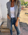 Casaco Feminino Leve Estilo Cardigan Egona