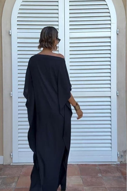 Vestido Assimétrico Leve com Cinto