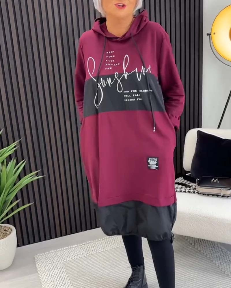 Vestido Feminino Estilo Moletom com Capuz - 9