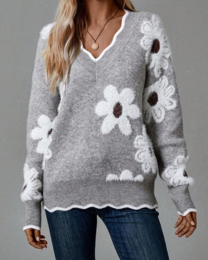 Suéter Feminino Estampa Floral Mariana