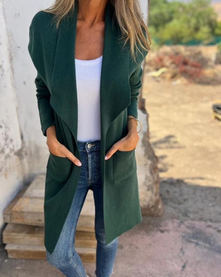 Casaco Feminino Leve Estilo Cardigan Egona