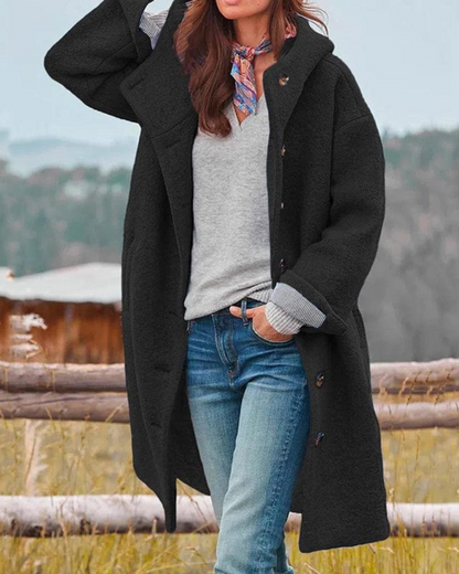 Casaco Oversized Feminino com Capuz Dena