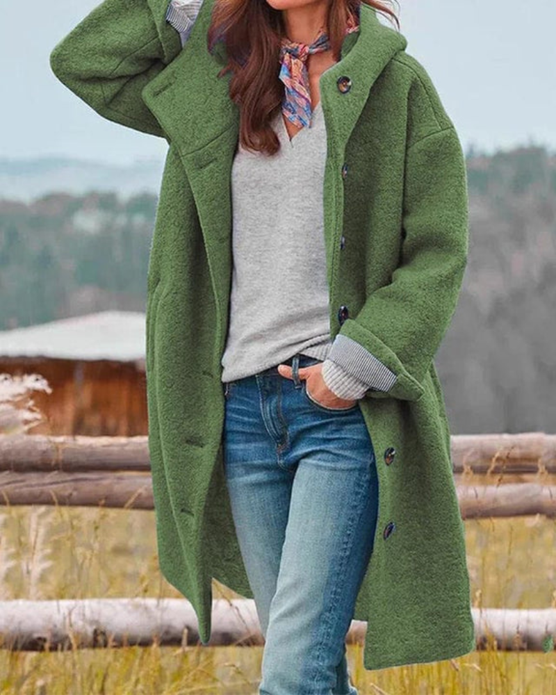 Casaco Oversized Feminino com Capuz Dena