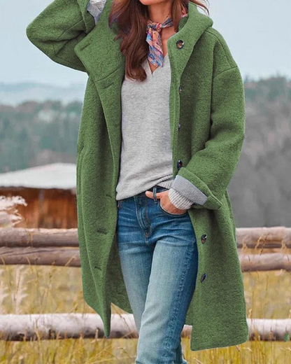 Casaco Oversized Feminino com Capuz Dena