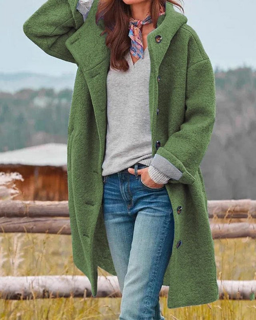 Casaco Oversized Feminino com Capuz Dena