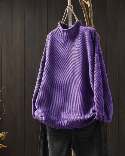 Suéter Feminino Oversized de Tricô Zilá - 6