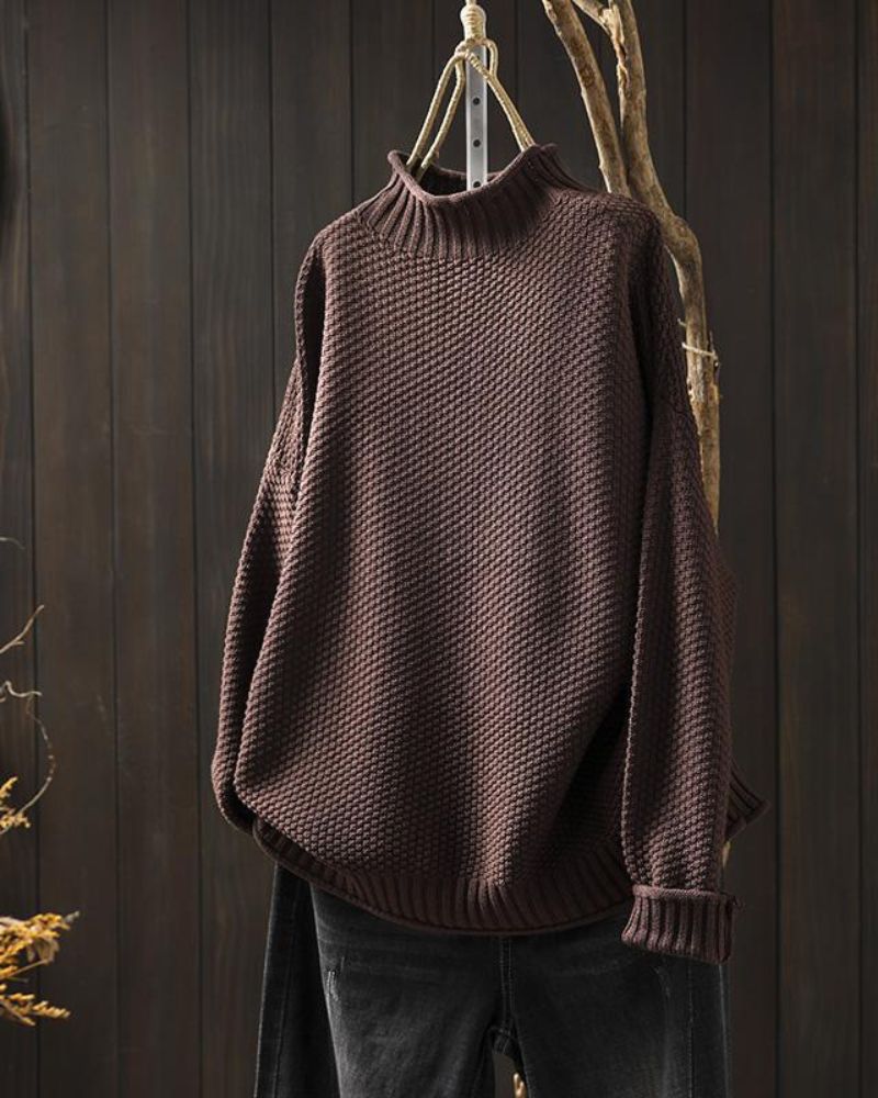 Suéter Feminino Oversized de Tricô Zilá - 2