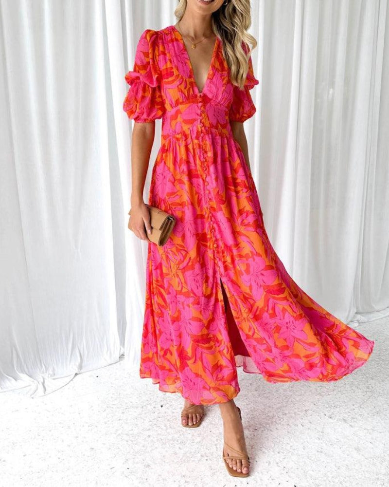 Vestido Longo Floral Débora