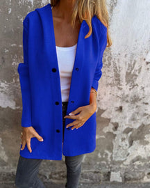 Casaco Feminino Alongado com Capuz Nora