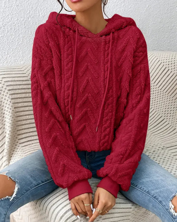 Moletom Sherpa Feminino com Capuz Bia