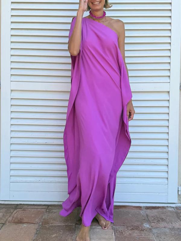 Vestido Assimétrico Leve com Cinto
