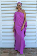 Vestido Assimétrico Leve com Cinto