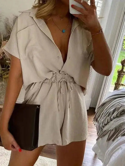 Conjunto Feminino Shorts e Camisa Manga Curta - 3