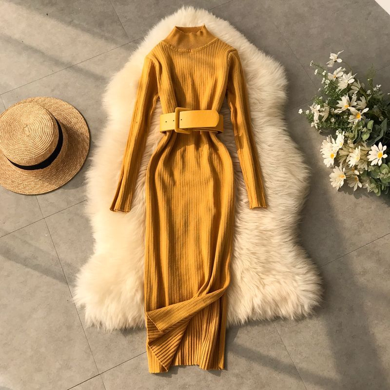 Vestido Feminino Gola Alta Cintia