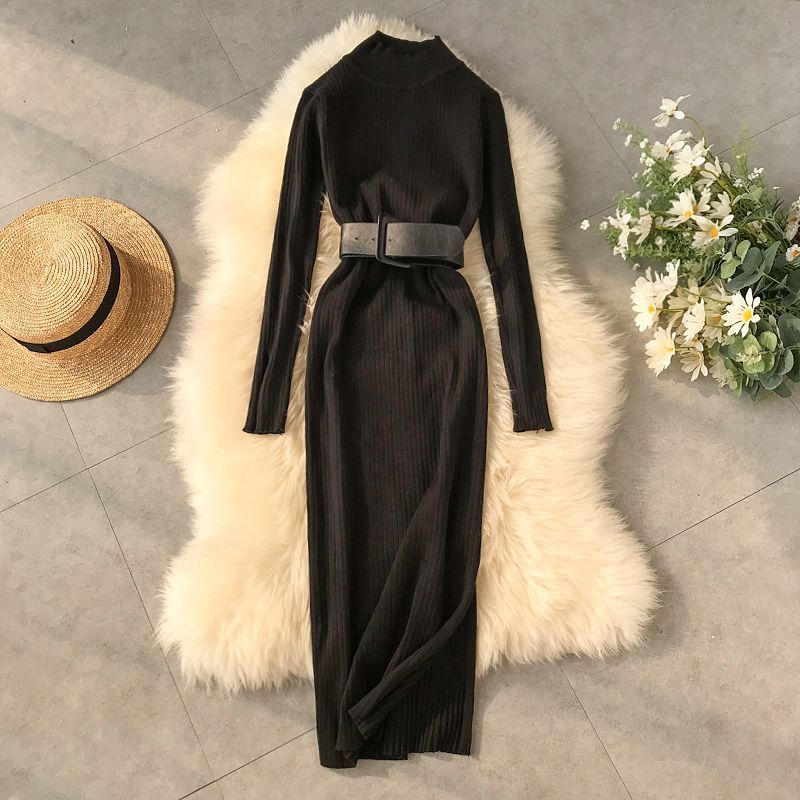 Vestido Feminino Gola Alta Cintia