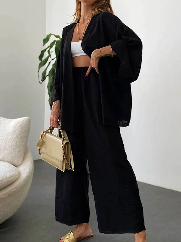 Conjunto Feminino Kimono Calça Comfy - 2