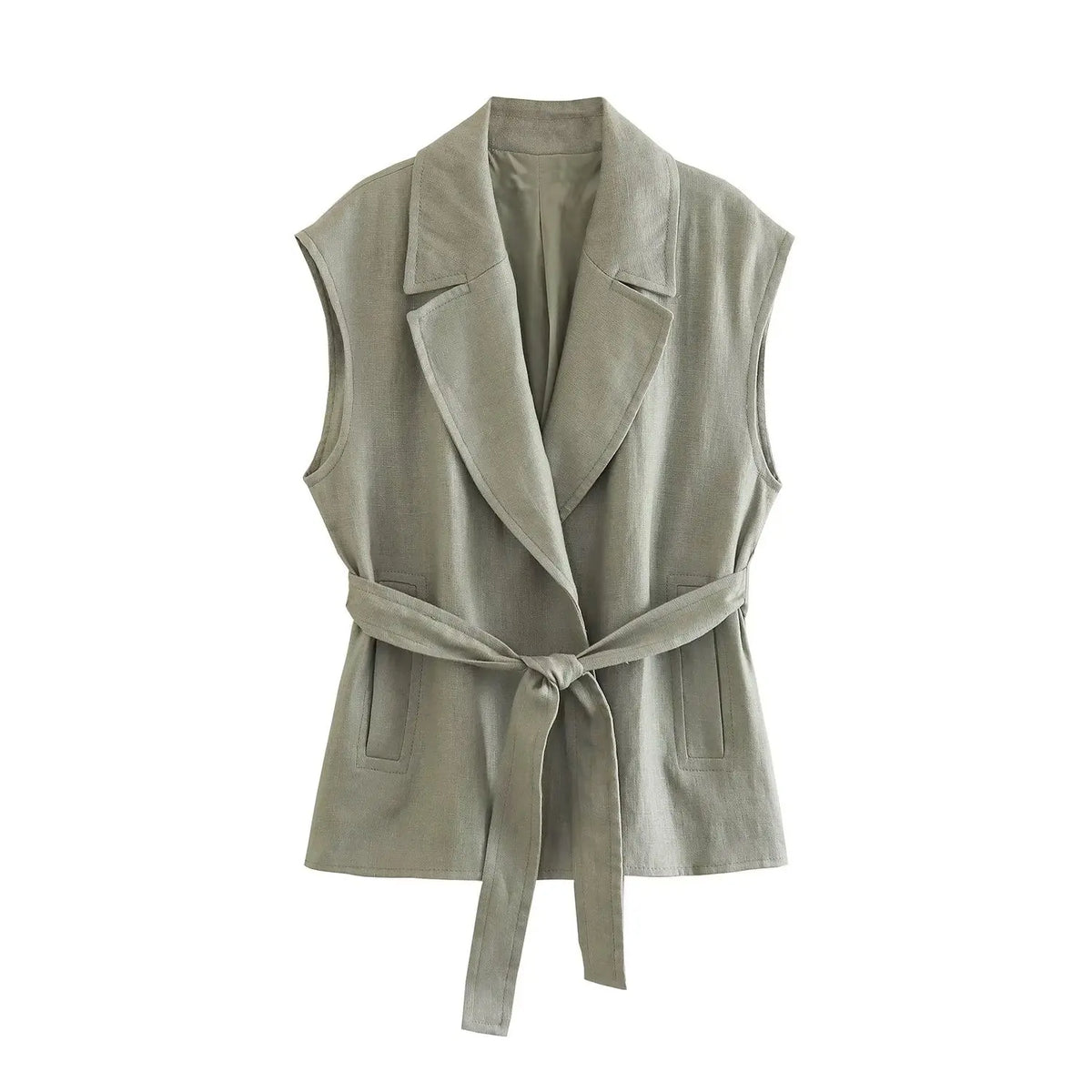 Conjunto Feminino Colete Social Alongado Alfaitaria - 4