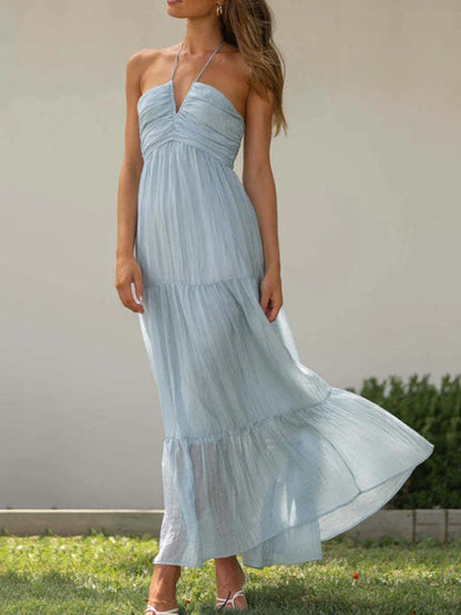 Vestido Feminino Longo Frente Única Floral Chiffon - 5
