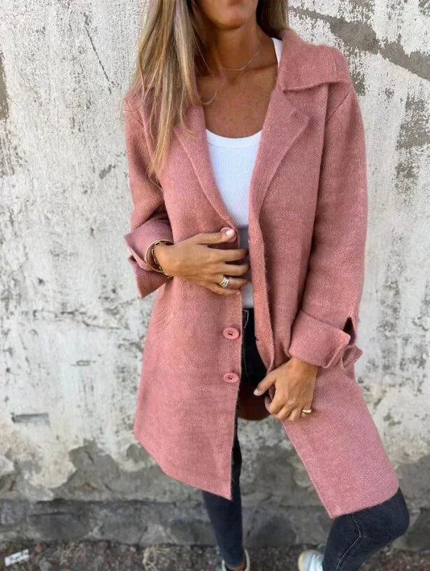 Cardigan Feminino Longo Mary de Botão